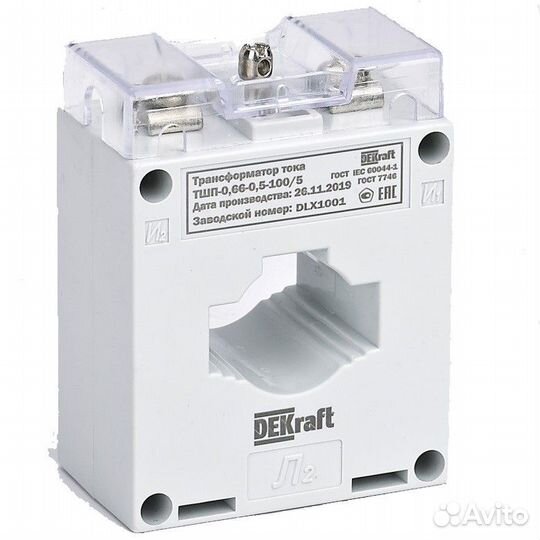 Трансформатор тока DEKraft тшп-0,66 150/5 А, 5ва
