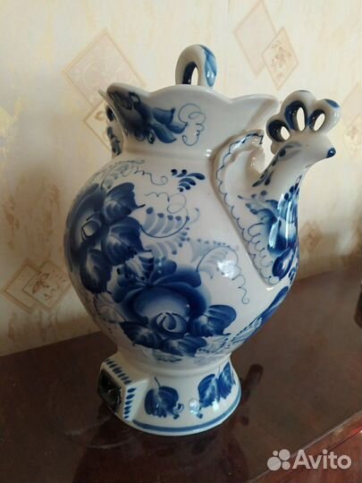 Самовар электрический, чайник гжель