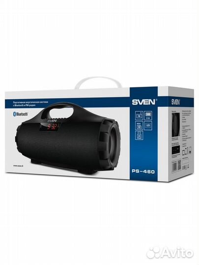 Блютуз колонка sven PS-460 18Вт\ Bluetooth, FM,USB