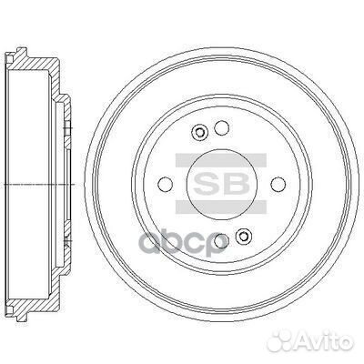 SD1079 барабан тормозной Hyundai Getz 1.1-1.5i