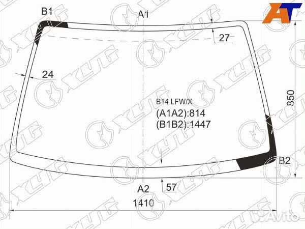 Стекло лобовое nissan sunny