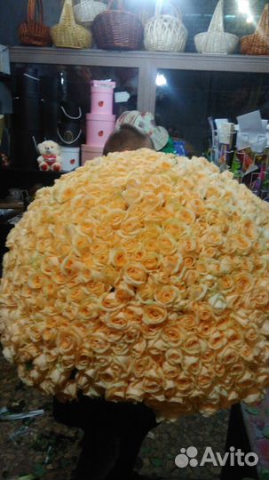 Роза крем-цвет- 50см-101шт-за 4000 Доставка по крд