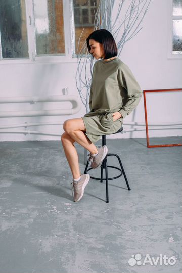 Летний костюм с шортами из хлопка