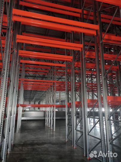 Стеллажи фронтальные, (паллетные) для склада