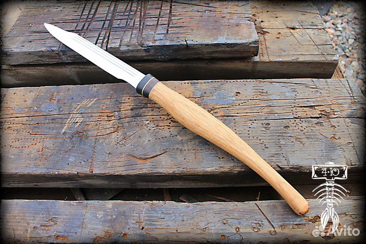 Кованый нож из бульдозерного клапана