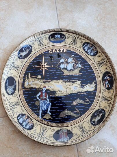 Тарелка настенная декоративная.Греция