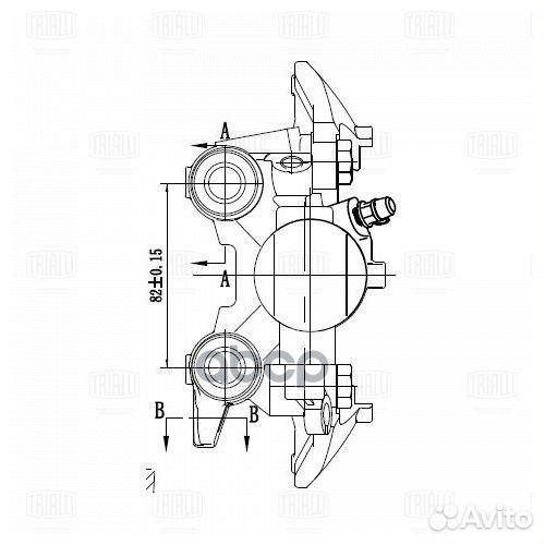 Суппорт тормозной peugeot 206 98- зад. прав. D