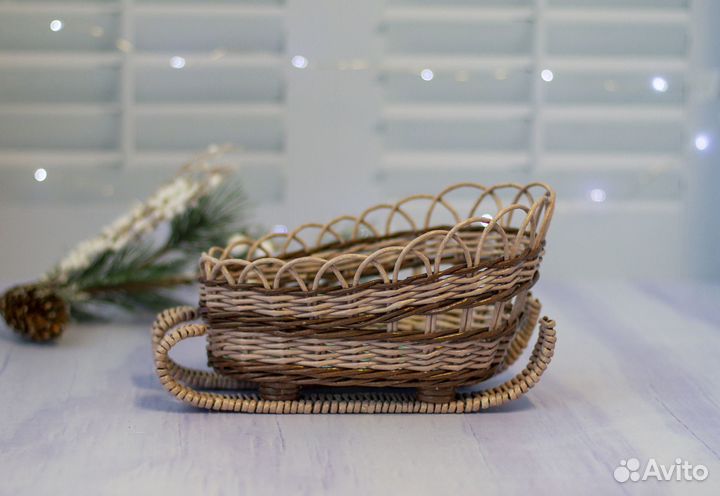 Сова ключница плетёная из бумажной лозы