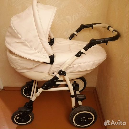 Коляска 2 в 1 adamex эко кожа