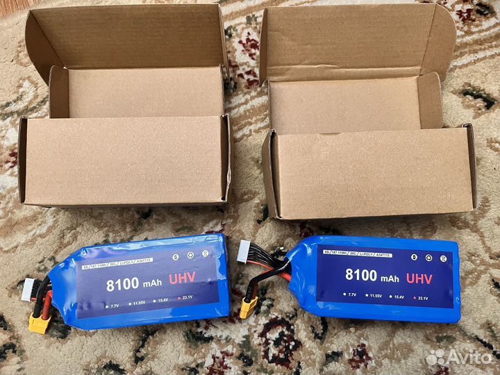 Аккумулятор для fpv дрона 8100mAh UHV,Li-Poly