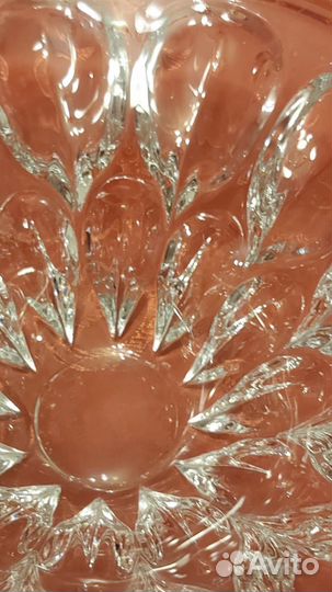 Ваза ''глазки'хрустальная лзхс.СССР