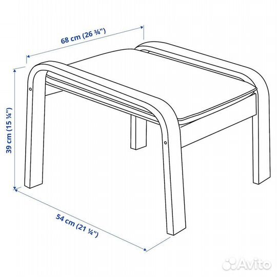 Кресло качалка поэнг IKEA