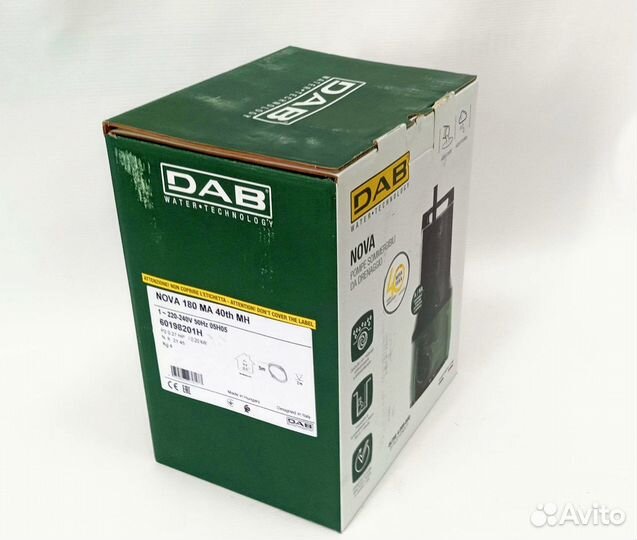 DAB nova 180 M-A Погружной насос для дренажа