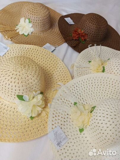 Шляпа женская соломенная