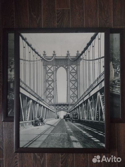 Картины в монохроме в рамке