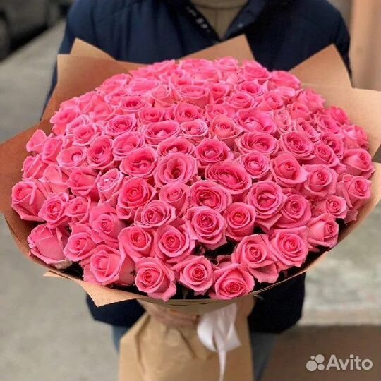 Букет из 101 Розовой Розы с доставкой