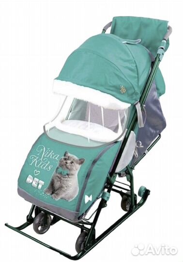 Детские санки коляска nika