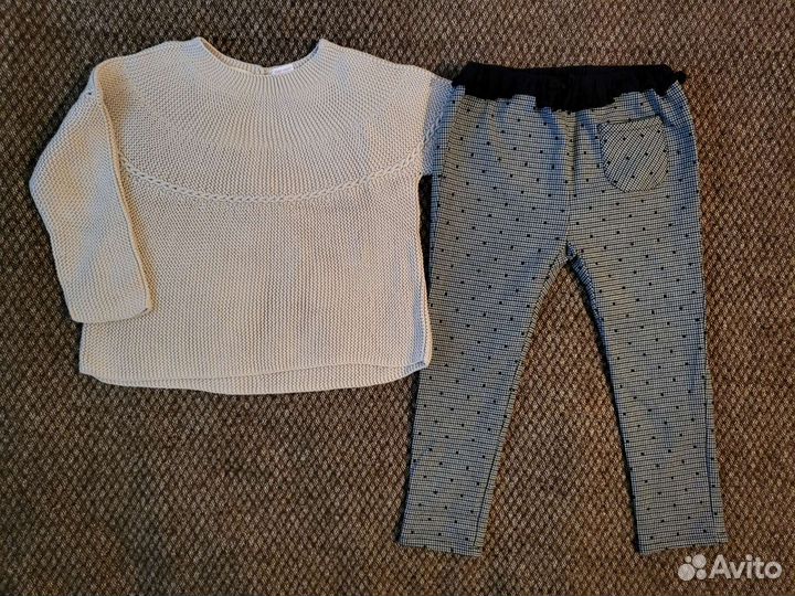 Свитер и новые брюки Zara для девочки