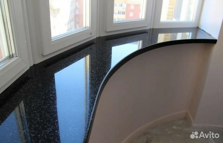 Подоконник из искусственного камня из кварца