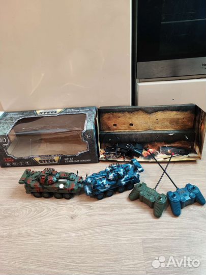 Танки радиоуправляемые -Танковый бой