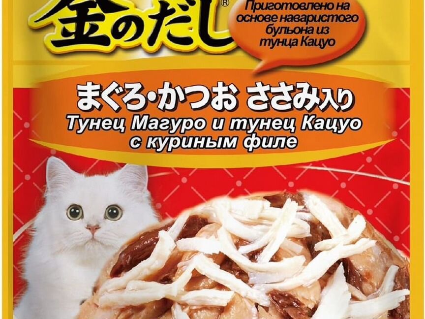 Inaba киннодаси паучи Микс тунцов+куриное филе в ж