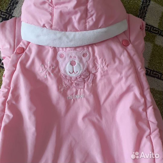 Зимний конверт для девочки