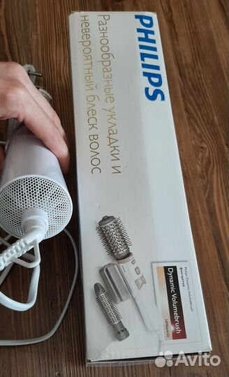Фен-щетка вращающаяся в обе стороны philips