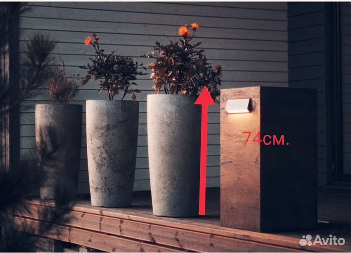 Кашпо из бетона