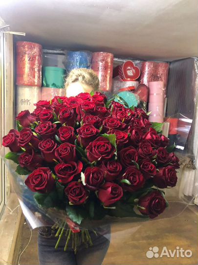 Розы 51 штука