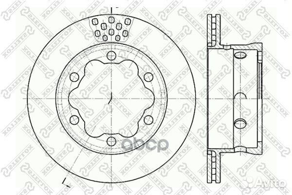 6020-3344V-SX диск торм. зад. MB Sprinter, V