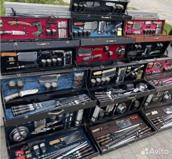 Подарочный набор для шашлыка ручной работы