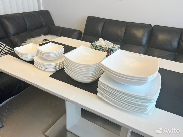 Набор тарелок Luminarc Quadrato White