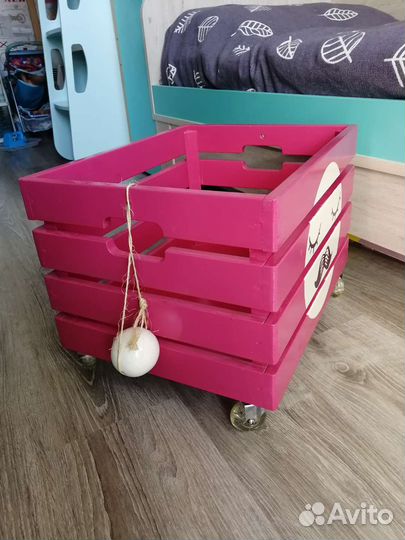 Ящик для игрушек деревянный