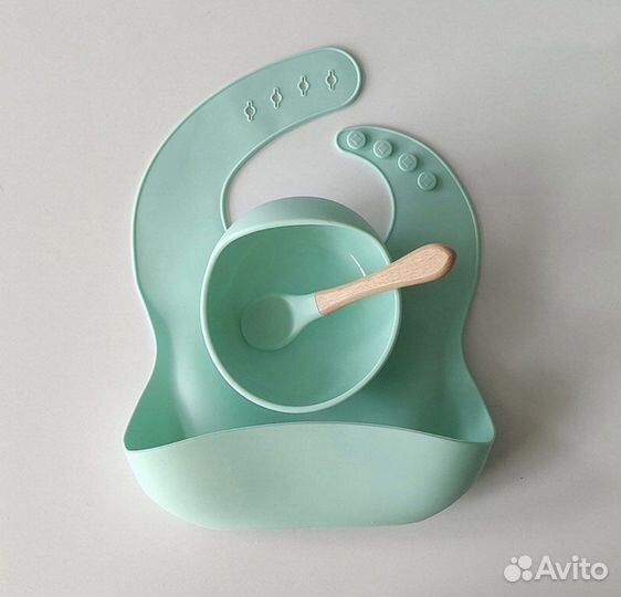 Силиконовая детская посуда Новая
