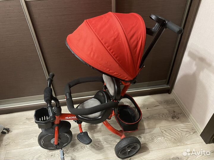 Детский велосипед Kreiss трехколесный, красный