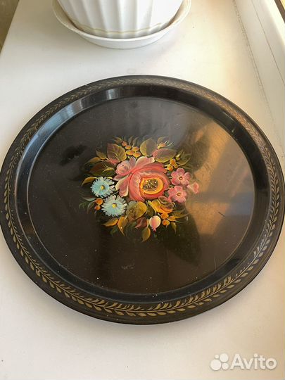 Поднос металлический СССР