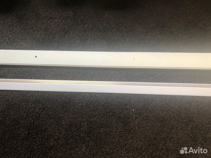 Карниз для штор двухрядный потолочный белый