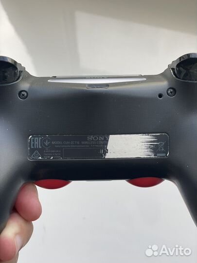 Джойстик оригинальный красный для Sony PS4