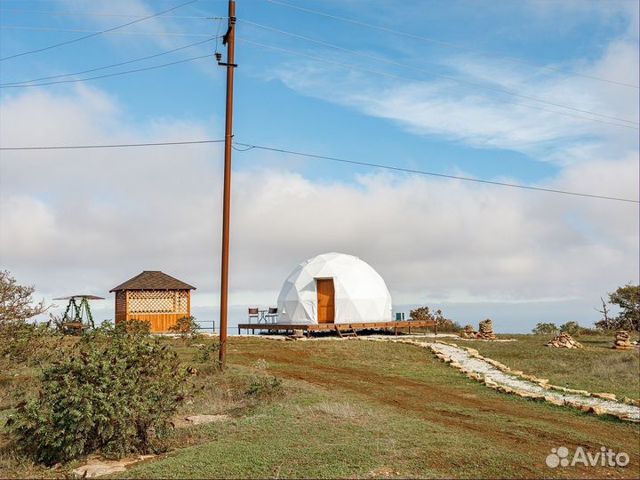 Сферический шатер для отдыха