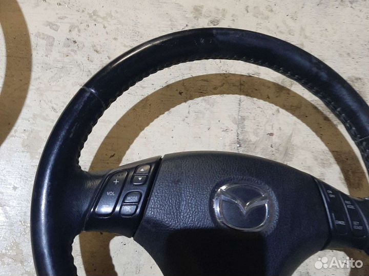 Руль кожанный Мазда 6 GG с подушкой безопасности