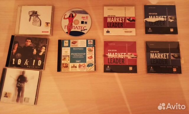 CD диски музыка и учебники