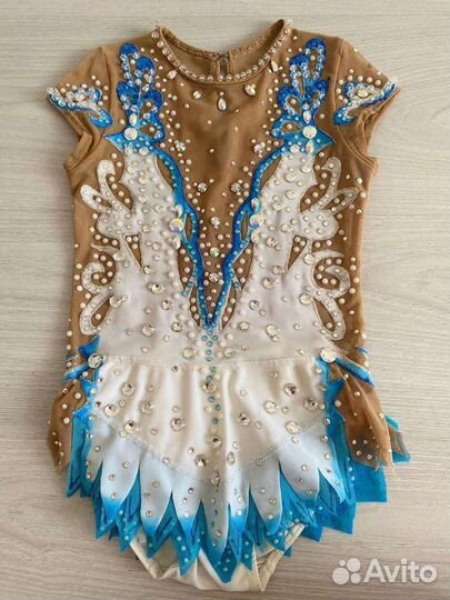 Купальник гимнастки 110-122см (стразы Swarovski)