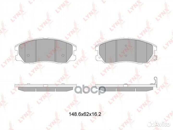 Колодки тормозные дисковые перед BD1816 LYN