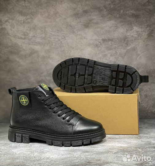 Ботинки мужские зимние натуральный кожа