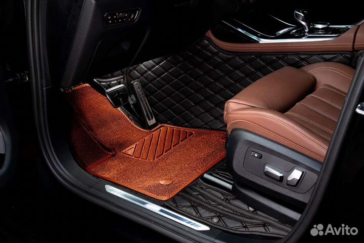 3D Коврики Geely Салон Багажник из Экокожи