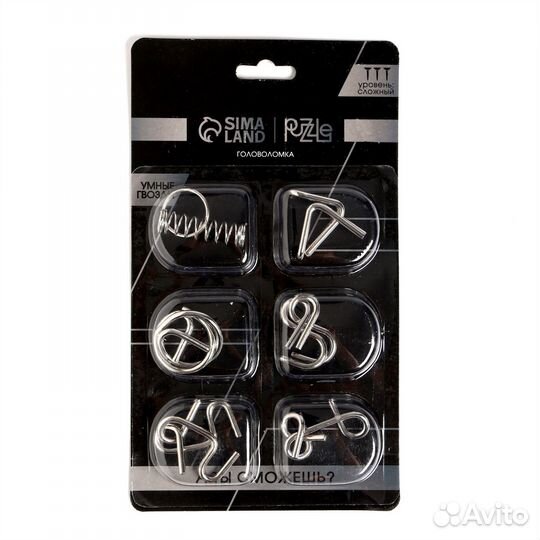 Набор металлических головоломок «Игры разума №2»