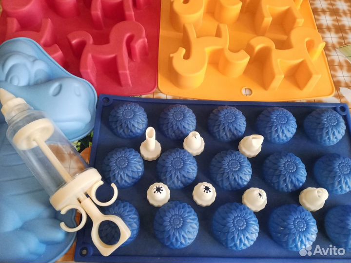 Формы силиконовые,шприц кондитерский