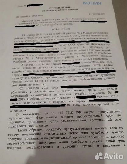 Судебный юрист иск жалоба отмена приказа алименты