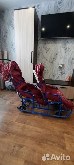 Детские санки коляска
