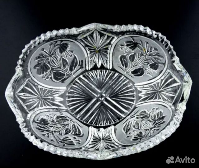 Салатник(ваза)хрустальный Колокольчики, СССР